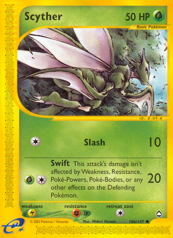 Scyther (106/147) [Aquapolis] | I Want That Stuff Brandon