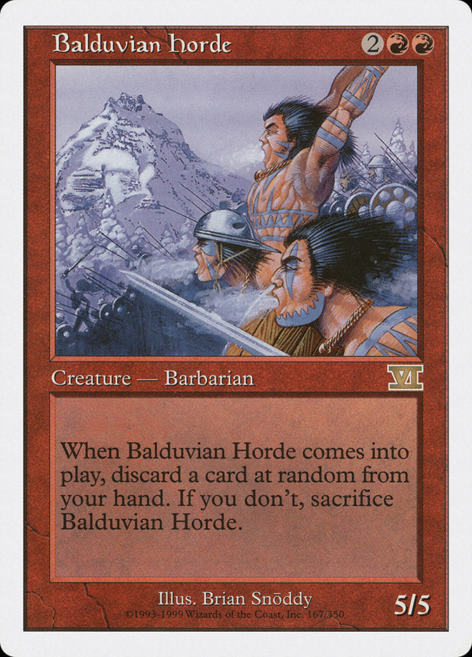 Balduvian Horde [Classic Sixth Edition] | I Want That Stuff Brandon