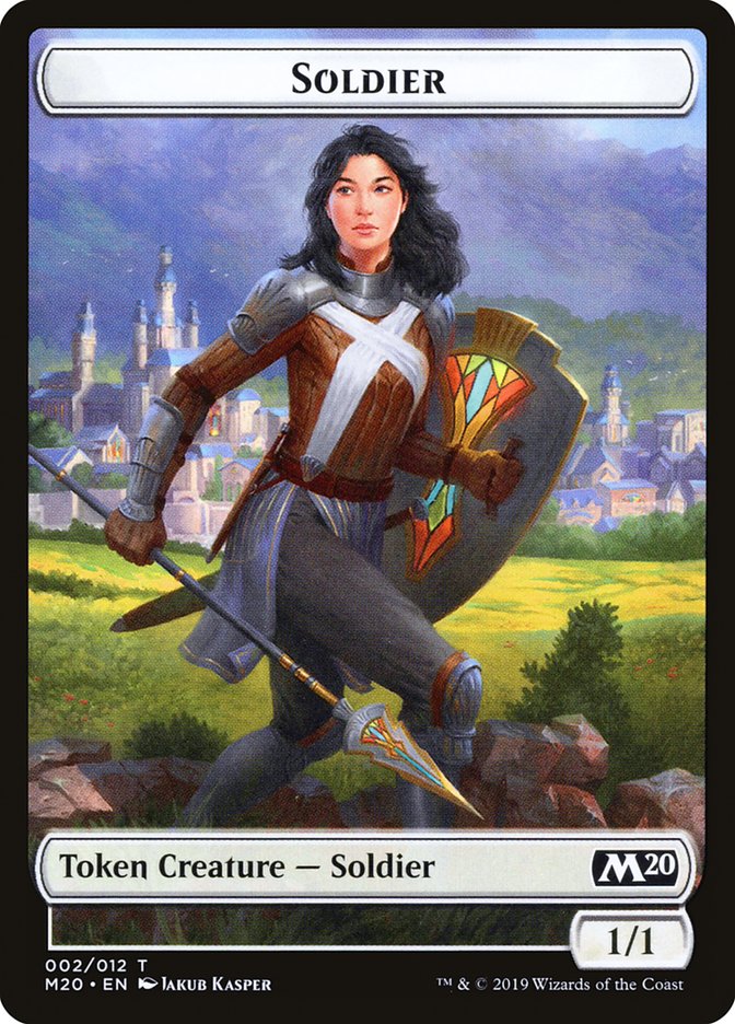 Soldier Token [Core Set 2020 Tokens] | I Want That Stuff Brandon