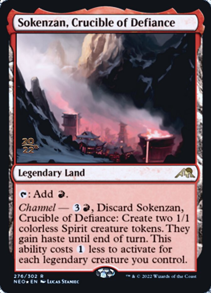 Sokenzan, Crucible of Defiance [Kamigawa: Neon Dynasty Prerelease Promos] | I Want That Stuff Brandon