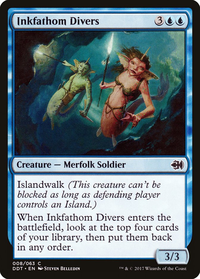 Inkfathom Divers [Duel Decks: Merfolk vs. Goblins] | I Want That Stuff Brandon