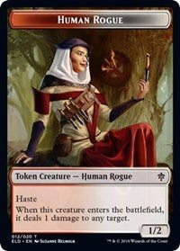 Human Rogue // Food (16) Double-Sided Token [Throne of Eldraine Tokens] | I Want That Stuff Brandon