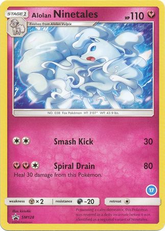 Alolan Ninetales (SM128) (Deck Exclusive #17) [Sun & Moon: Trainer Kit - Alolan Ninetales] | I Want That Stuff Brandon