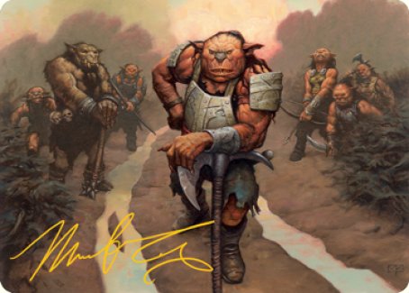 Hobgoblin Bandit Lord Art Card (Gold-Stamped Signature) [Dungeons & Dragons: Adventures in the Forgotten Realms Art Series] | I Want That Stuff Brandon