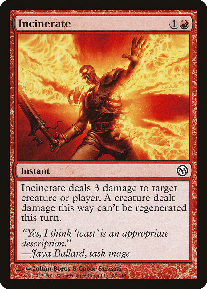 Incinerate [Duels of the Planeswalkers] | I Want That Stuff Brandon