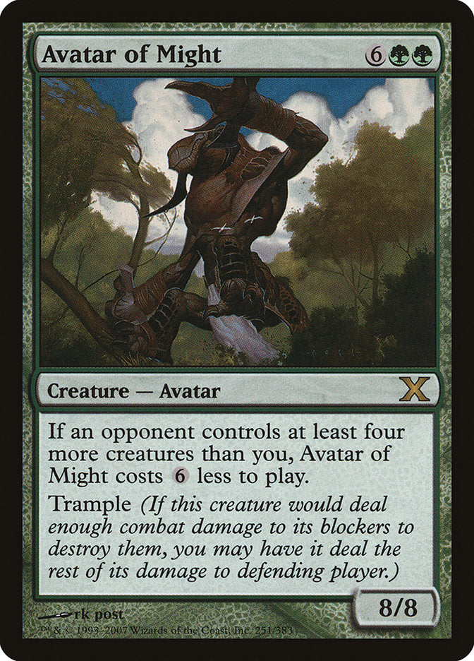 Avatar of Might [Tenth Edition] | I Want That Stuff Brandon