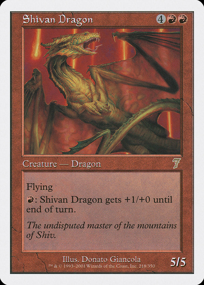 Shivan Dragon [Seventh Edition] | I Want That Stuff Brandon