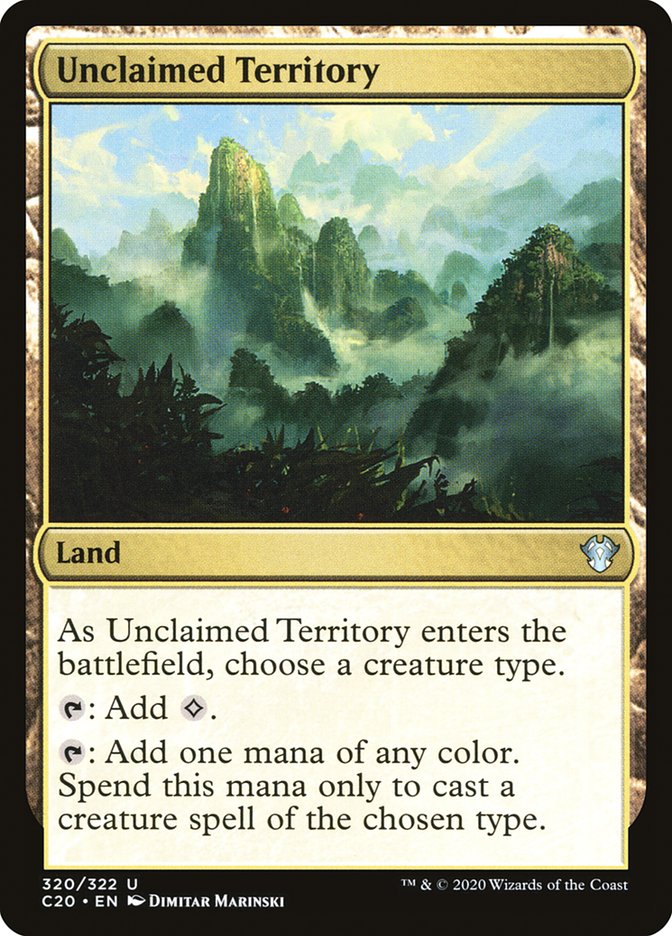 Unclaimed Territory [Commander 2020] | I Want That Stuff Brandon