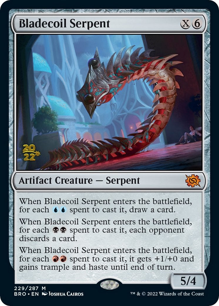 Bladecoil Serpent [The Brothers' War Prerelease Promos] | I Want That Stuff Brandon