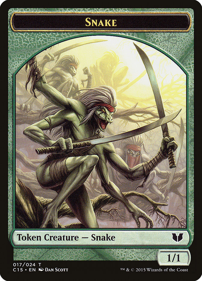 Snake Token (017/024) [Commander 2015 Tokens] | I Want That Stuff Brandon