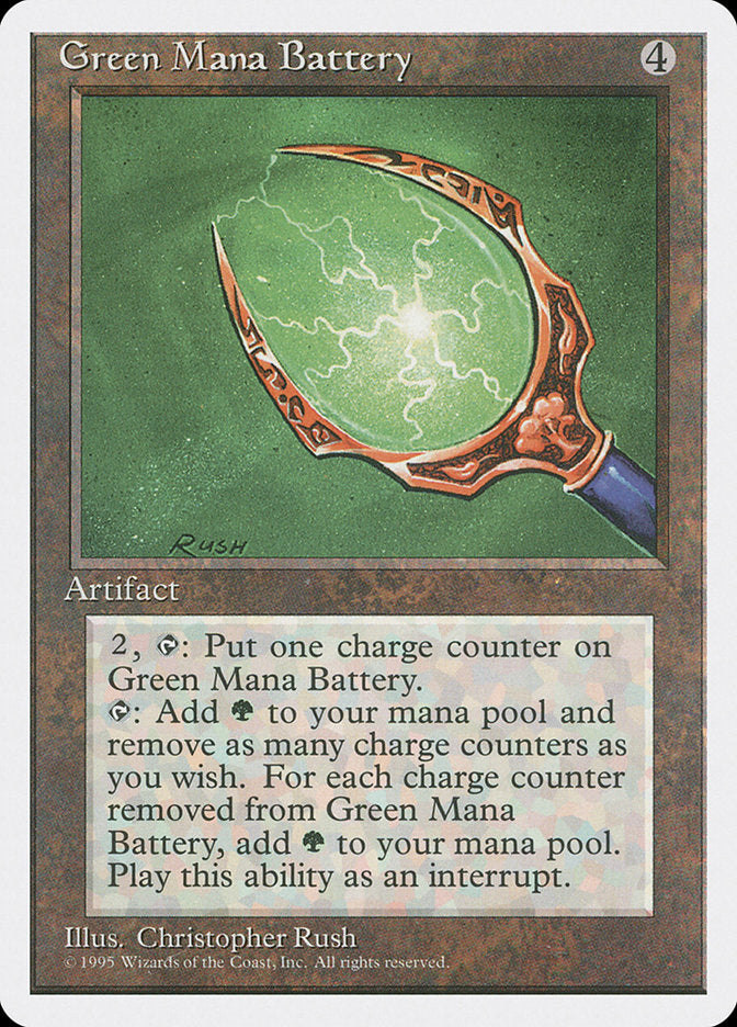 Green Mana Battery [Fourth Edition] | I Want That Stuff Brandon