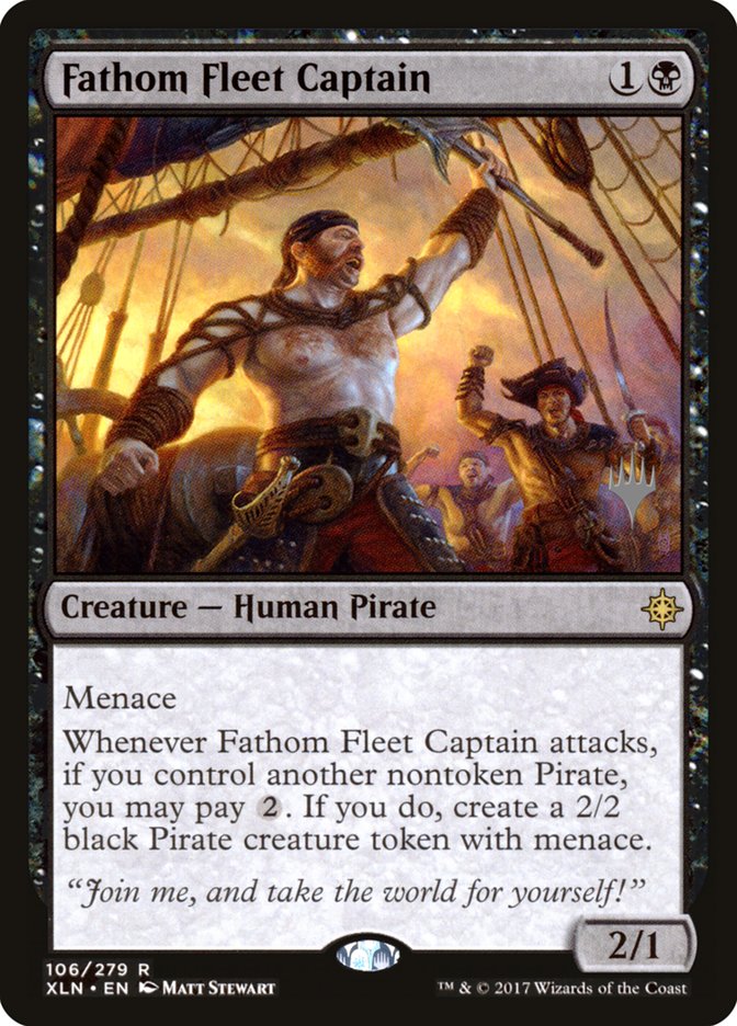 Fathom Fleet Captain (Promo Pack) [Ixalan Promos] | I Want That Stuff Brandon