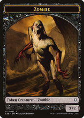 Zombie // Worm Double-Sided Token [Commander 2016 Tokens] | I Want That Stuff Brandon