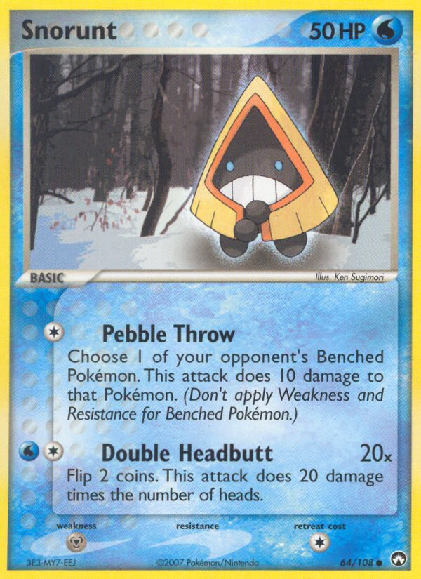 Snorunt (64/108) [EX: Power Keepers] | I Want That Stuff Brandon