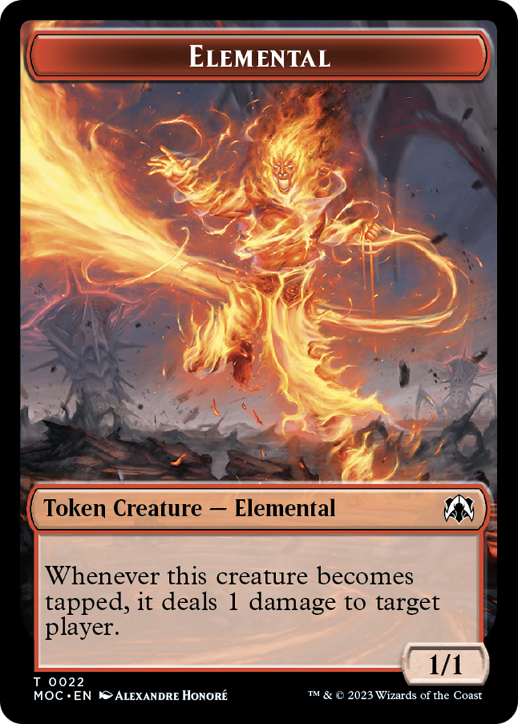 Elemental (22) // Faerie Double-Sided Token [March of the Machine Commander Tokens] | I Want That Stuff Brandon
