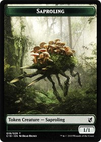 Saproling // Morph Double-Sided Token [Commander 2019 Tokens] | I Want That Stuff Brandon