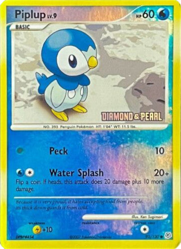Piplup (93/130) (Diamond and Pearl) [Burger King Promos: 2008 Collection] | I Want That Stuff Brandon