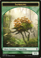 Saproling // Elf Knight Double-Sided Token [Guilds of Ravnica Guild Kit Tokens] | I Want That Stuff Brandon