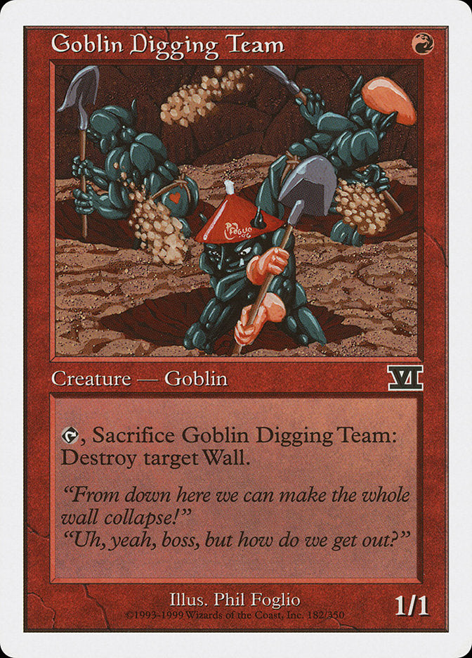 Goblin Digging Team [Classic Sixth Edition] | I Want That Stuff Brandon
