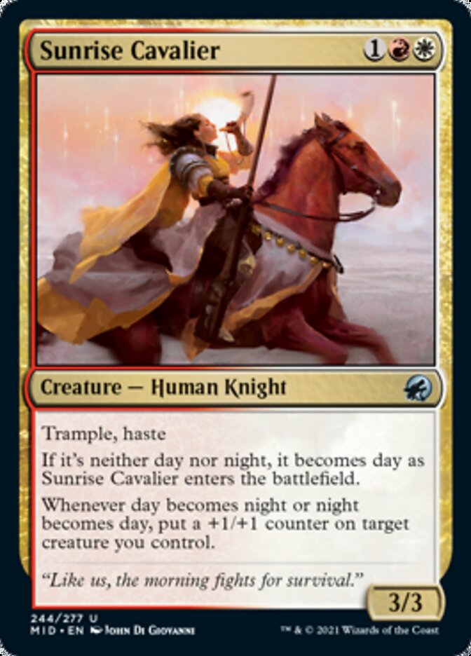 Sunrise Cavalier [Innistrad: Midnight Hunt] | I Want That Stuff Brandon