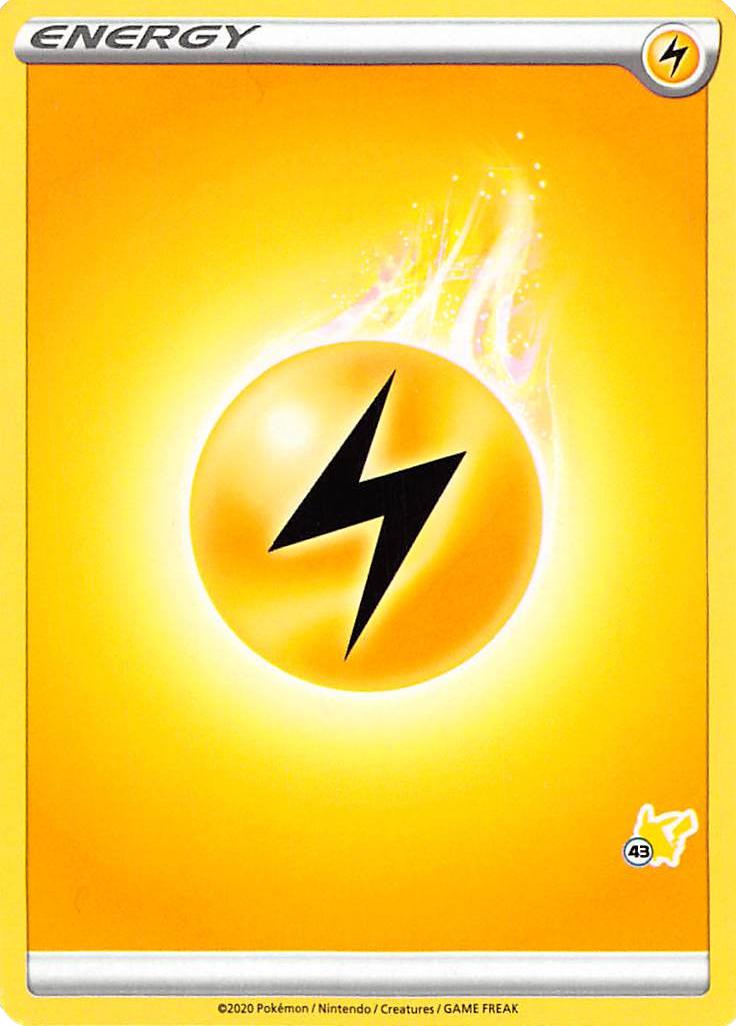Lightning Energy (Pikachu Stamp #43) [Battle Academy 2022] | I Want That Stuff Brandon
