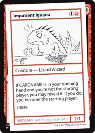 Impatient Iguana (2021 Edition) [Mystery Booster Playtest Cards] | I Want That Stuff Brandon
