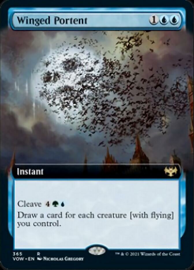 Winged Portent (Extended Art) [Innistrad: Crimson Vow] | I Want That Stuff Brandon