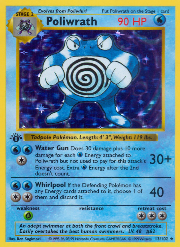 Poliwrath (13/102) (Shadowless) [Base Set 1st Edition] | I Want That Stuff Brandon