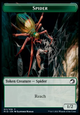 Clue // Spider Double-Sided Token [Innistrad: Midnight Hunt Tokens] | I Want That Stuff Brandon