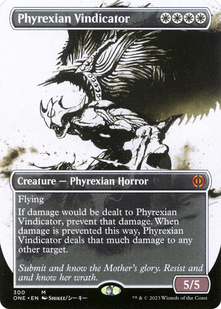 Phyrexian Vindicator (Borderless Ichor) [Phyrexia: All Will Be One] | I Want That Stuff Brandon