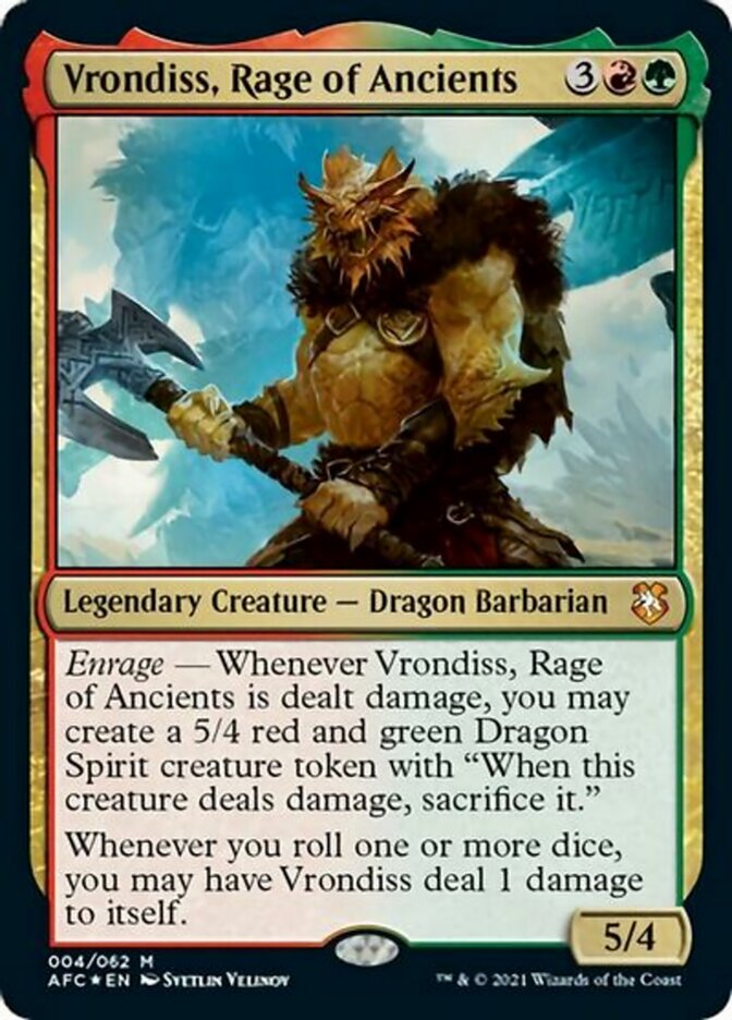 Vrondiss, Rage of Ancients (Display Commander) [Dungeons & Dragons: Adventures in the Forgotten Realms Commander] | I Want That Stuff Brandon
