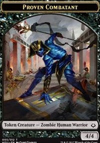 Proven Combatant // Cat Double-Sided Token [Hour of Devastation Tokens] | I Want That Stuff Brandon