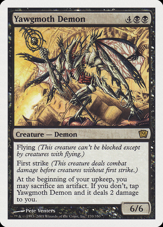 Yawgmoth Demon [Ninth Edition] | I Want That Stuff Brandon