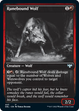 Runebound Wolf [Innistrad: Double Feature] | I Want That Stuff Brandon