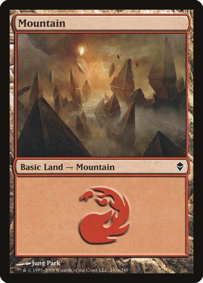 Mountain (243a) [Zendikar] | I Want That Stuff Brandon