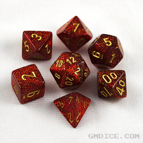 Chessex: Glitter 7-Die Set | I Want That Stuff Brandon