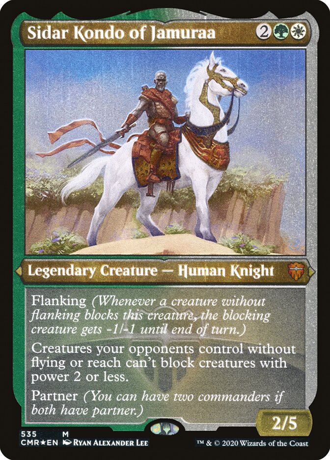 Sidar Kondo of Jamuraa (Etched) [Commander Legends] | I Want That Stuff Brandon