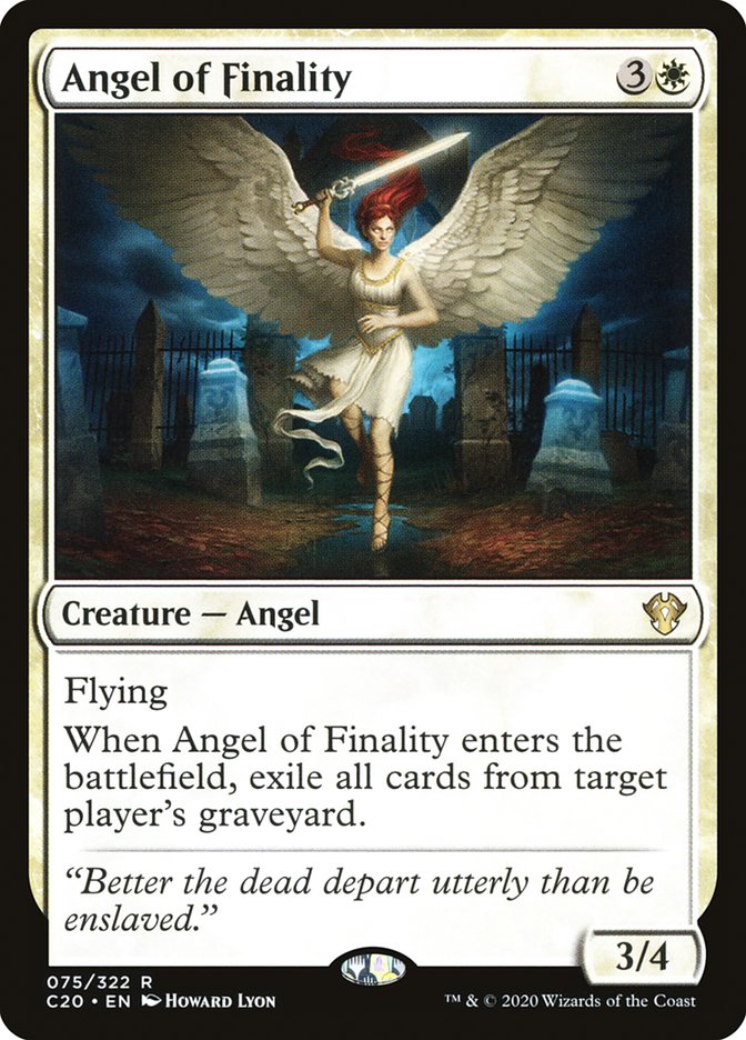 Angel of Finality [Commander 2020] | I Want That Stuff Brandon