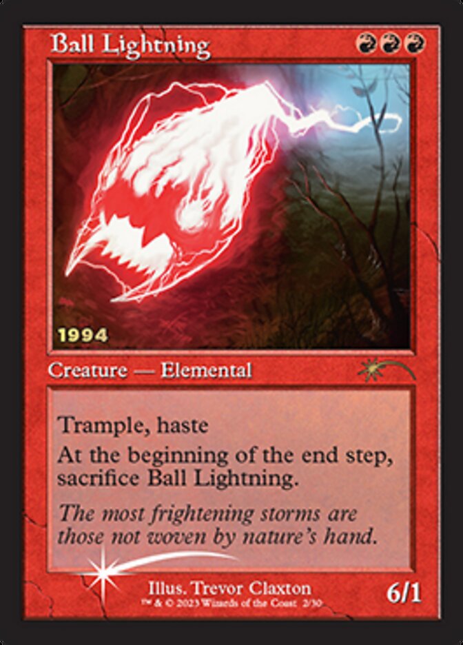 Ball Lightning [30th Anniversary Promos] | I Want That Stuff Brandon