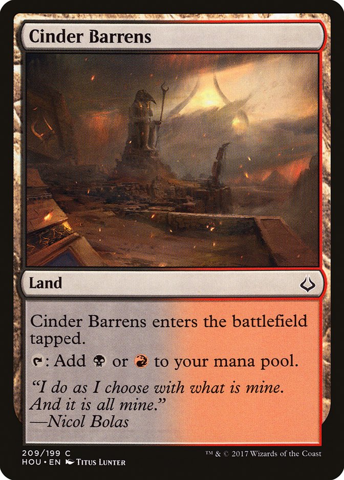 Cinder Barrens [Hour of Devastation] | I Want That Stuff Brandon