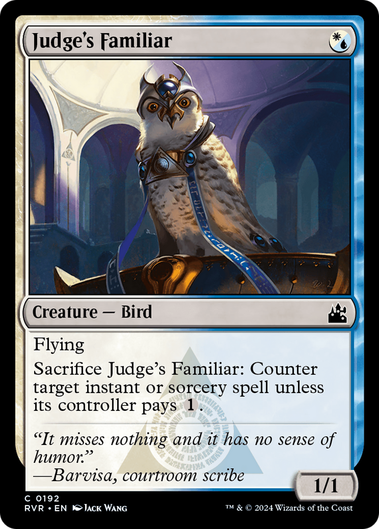 Judge's Familiar [Ravnica Remastered] | I Want That Stuff Brandon