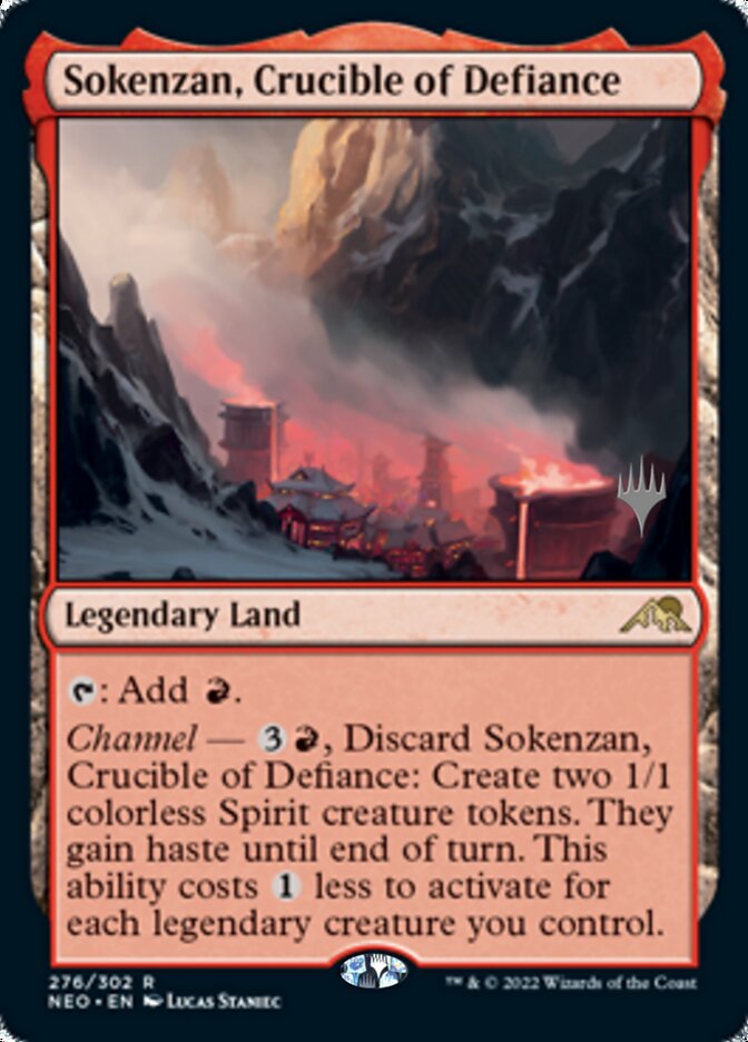 Sokenzan, Crucible of Defiance (Promo Pack) [Kamigawa: Neon Dynasty Promos] | I Want That Stuff Brandon