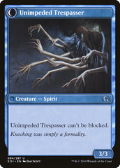 Uninvited Geist // Unimpeded Trespasser [Shadows over Innistrad] | I Want That Stuff Brandon