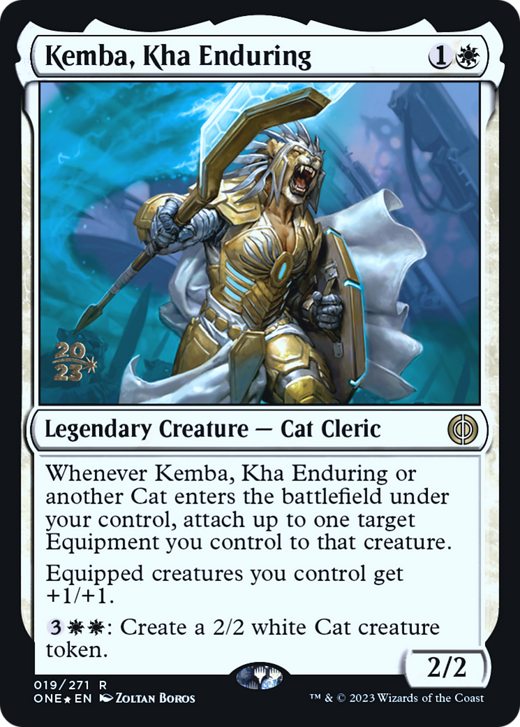 Kemba, Kha Enduring [Phyrexia: All Will Be One Prerelease Promos] | I Want That Stuff Brandon