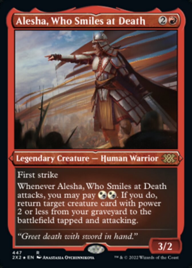 Alesha, Who Smiles at Death (Foil Etched) [Double Masters 2022] | I Want That Stuff Brandon