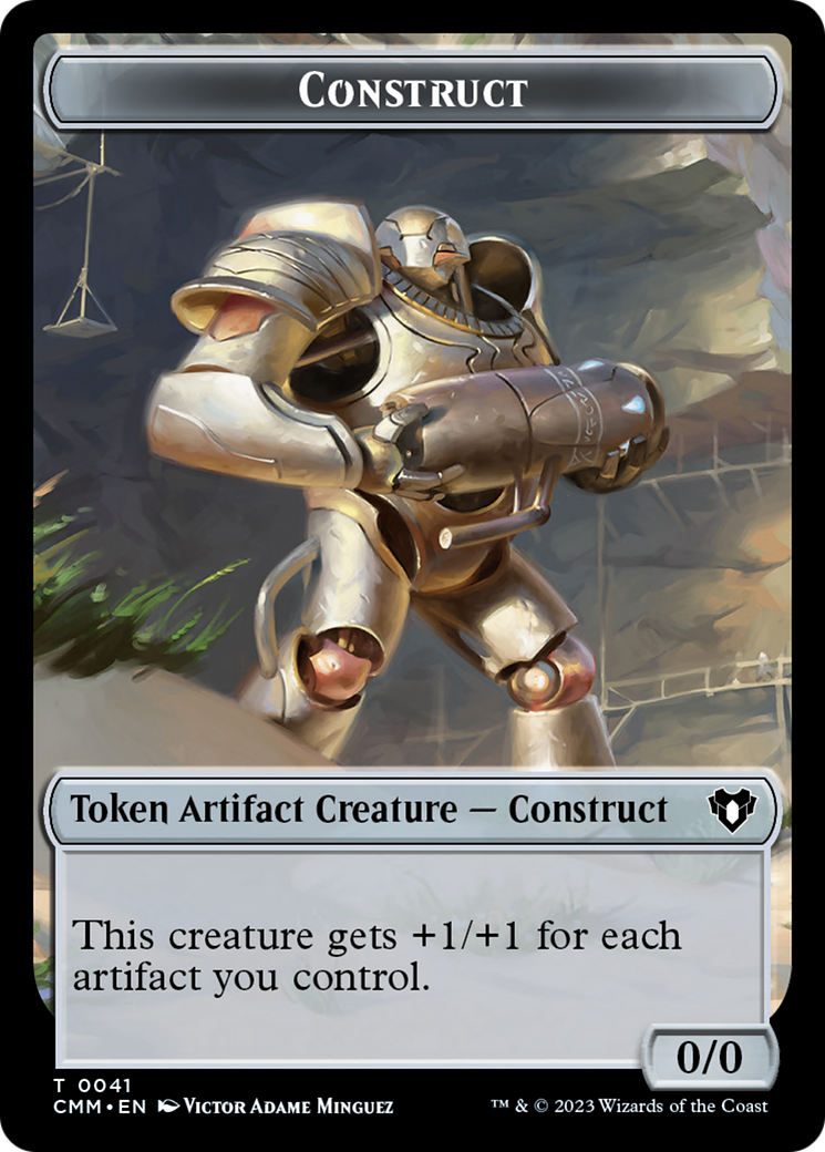 Clue // Construct (0041) Double-Sided Token [Commander Masters Tokens] | I Want That Stuff Brandon