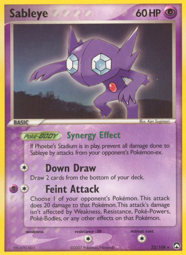 Sableye (22/108) [EX: Power Keepers] | I Want That Stuff Brandon