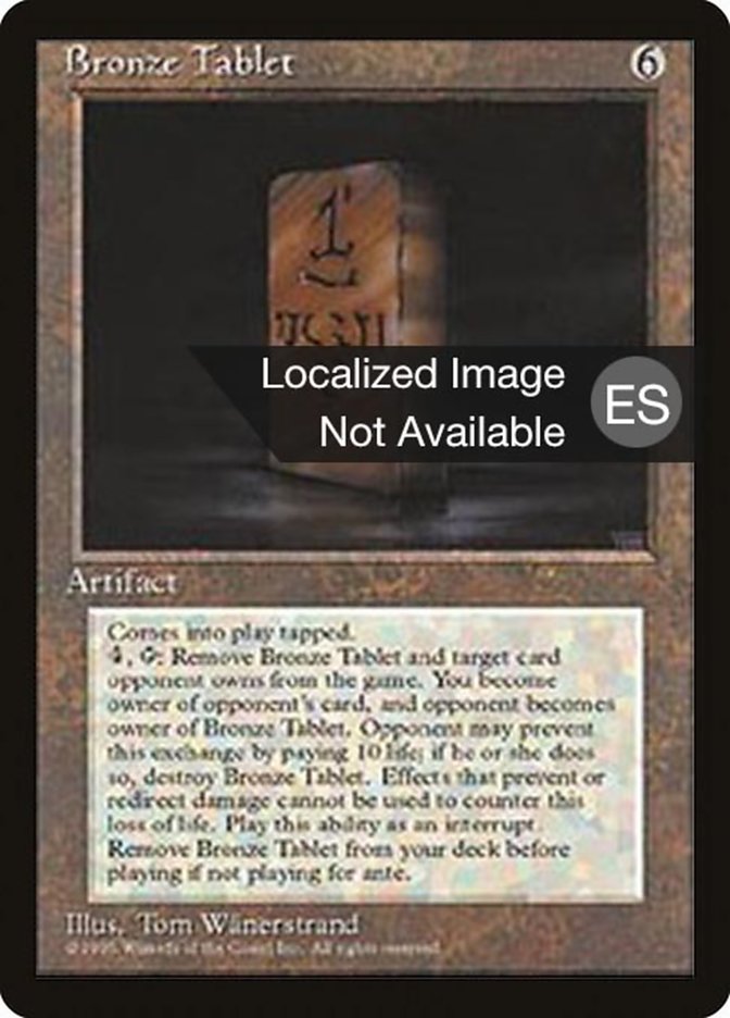 Bronze Tablet [Fourth Edition (Foreign Black Border)] | I Want That Stuff Brandon