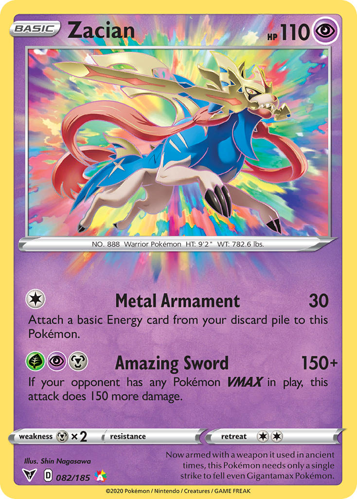 Zacian (082/185) [Sword & Shield: Vivid Voltage] | I Want That Stuff Brandon