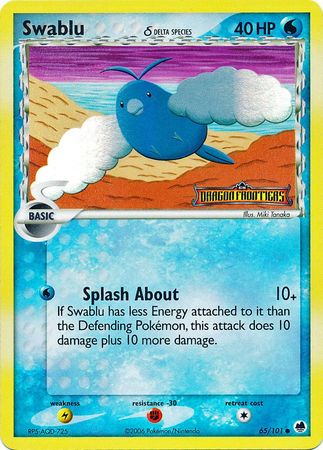 Swablu (65/101) (Delta Species) (Stamped) [EX: Dragon Frontiers] | I Want That Stuff Brandon